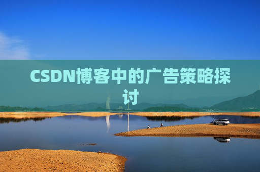 CSDN博客中的广告策略探讨
